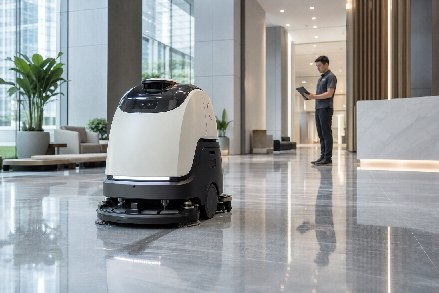 Floor cleaning robotics service