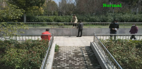 Fence climbing detection example